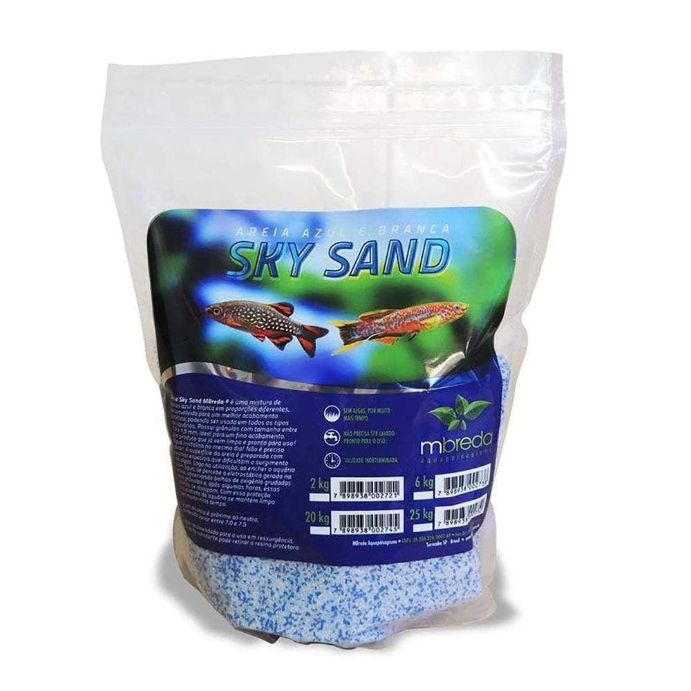 Mbreda Sky Sand - Areia Branca e Azul 2 Kg