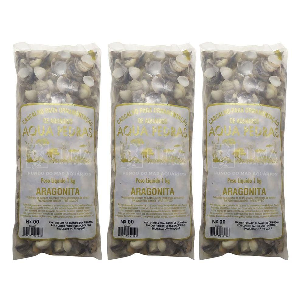 Substrato Aragonita para Aquários e Jardins N°00 - 3kg