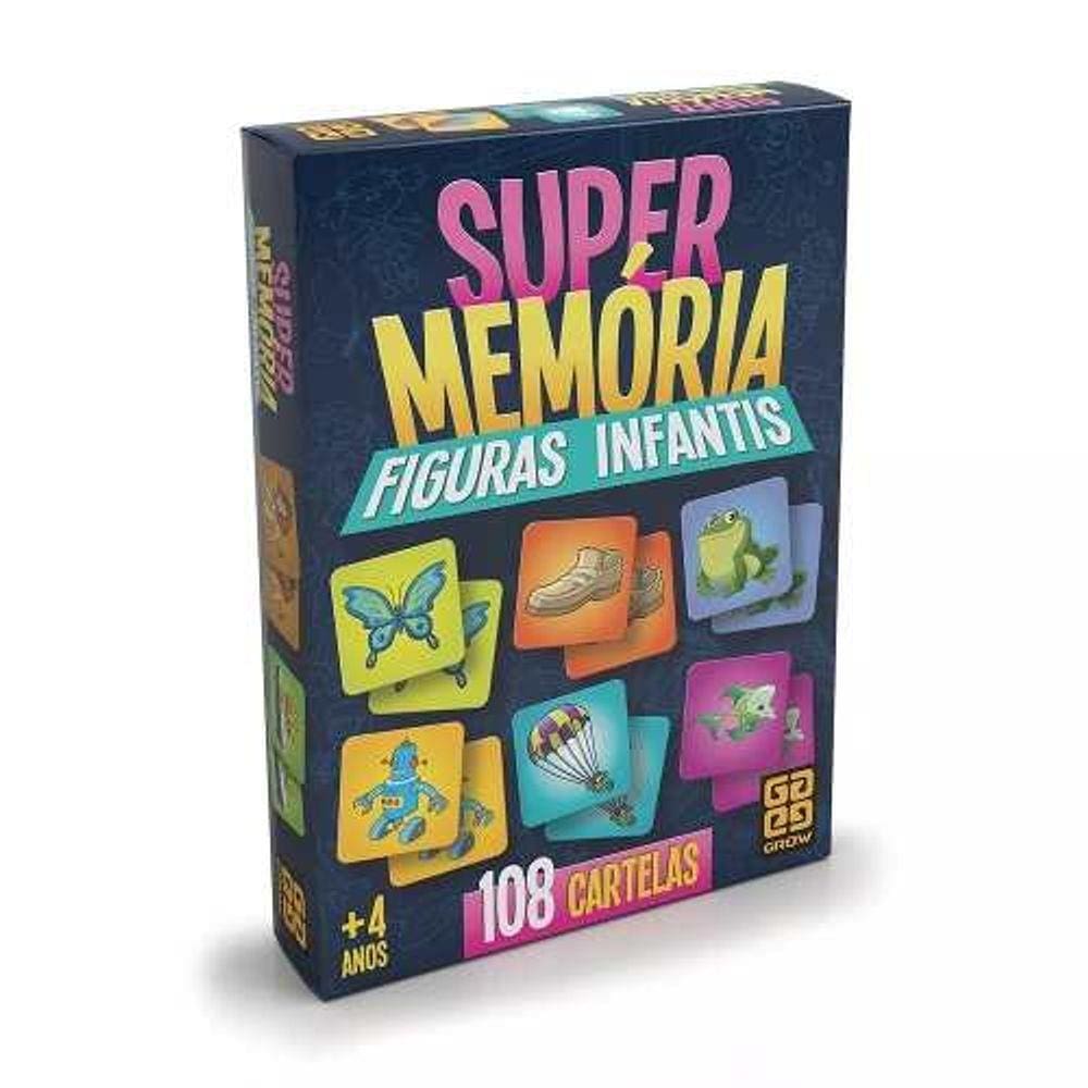 Jogo da Memoria  Super Memória Figuras Infantis- Grow