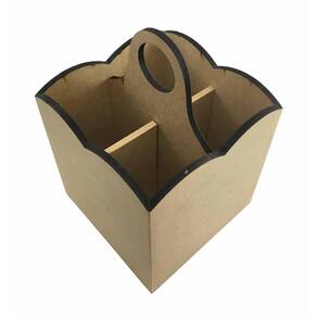 Porta Talher Mdf 4 Divisórias Trabalhada Decoração Cozinha