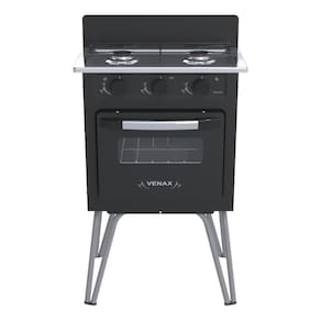 Fogao A Gas Gemini 2 Q Vetro Preto Fosco Gás Glp