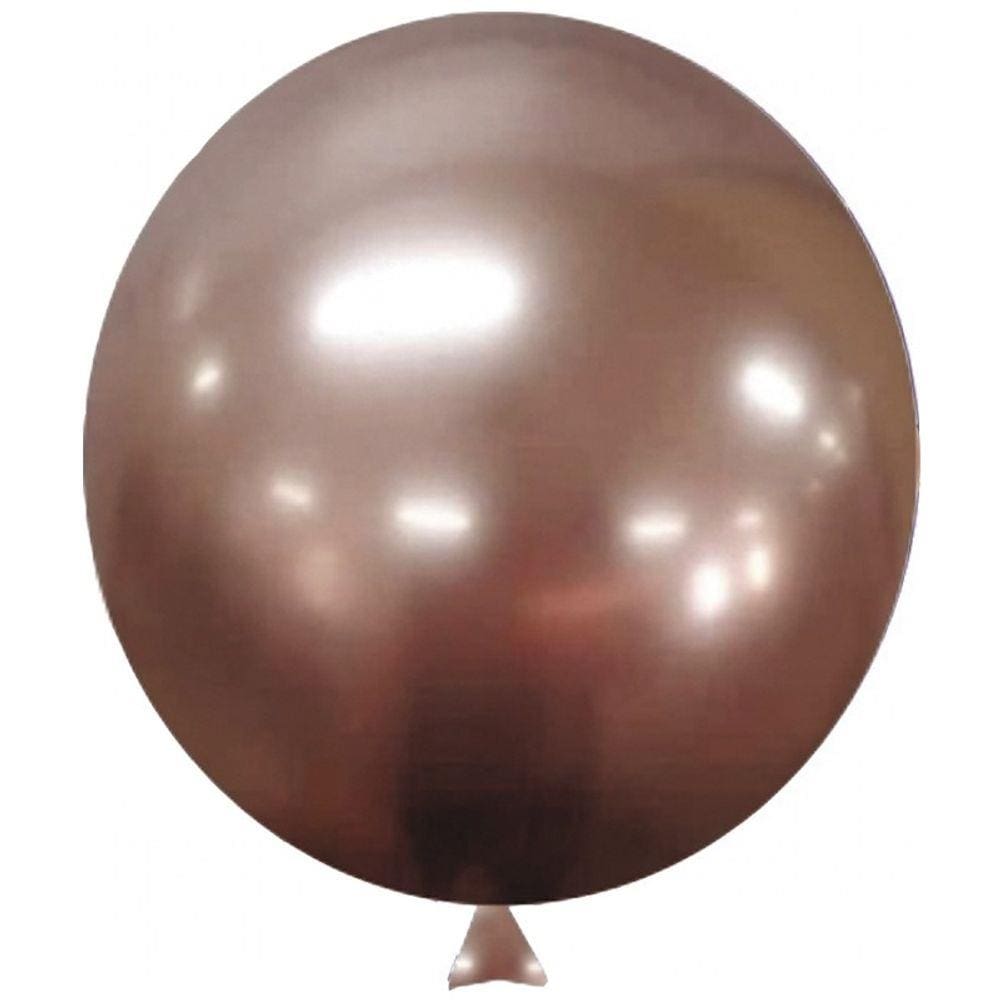Balão Cromado Rose Gold - 9 polegadas - 25 Unidades