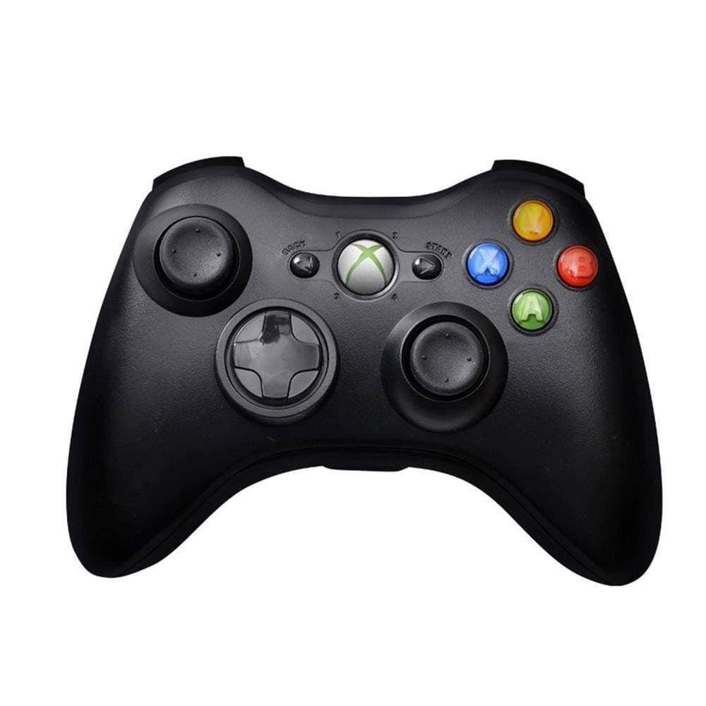 Controle Joystick Sem Fio Para Xbox 360 - Gamepad Preto