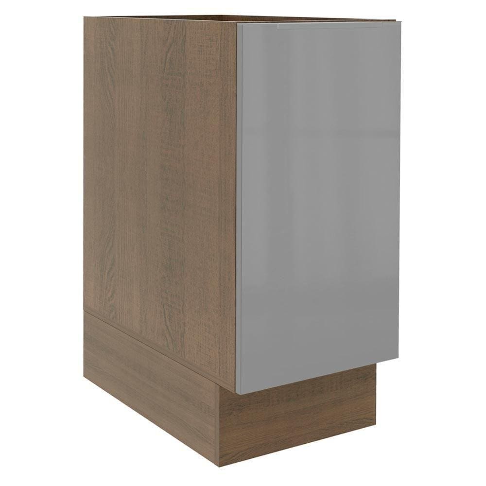 Balcão Madesa Lux 35 Cm 1 Porta Rustic/cinza