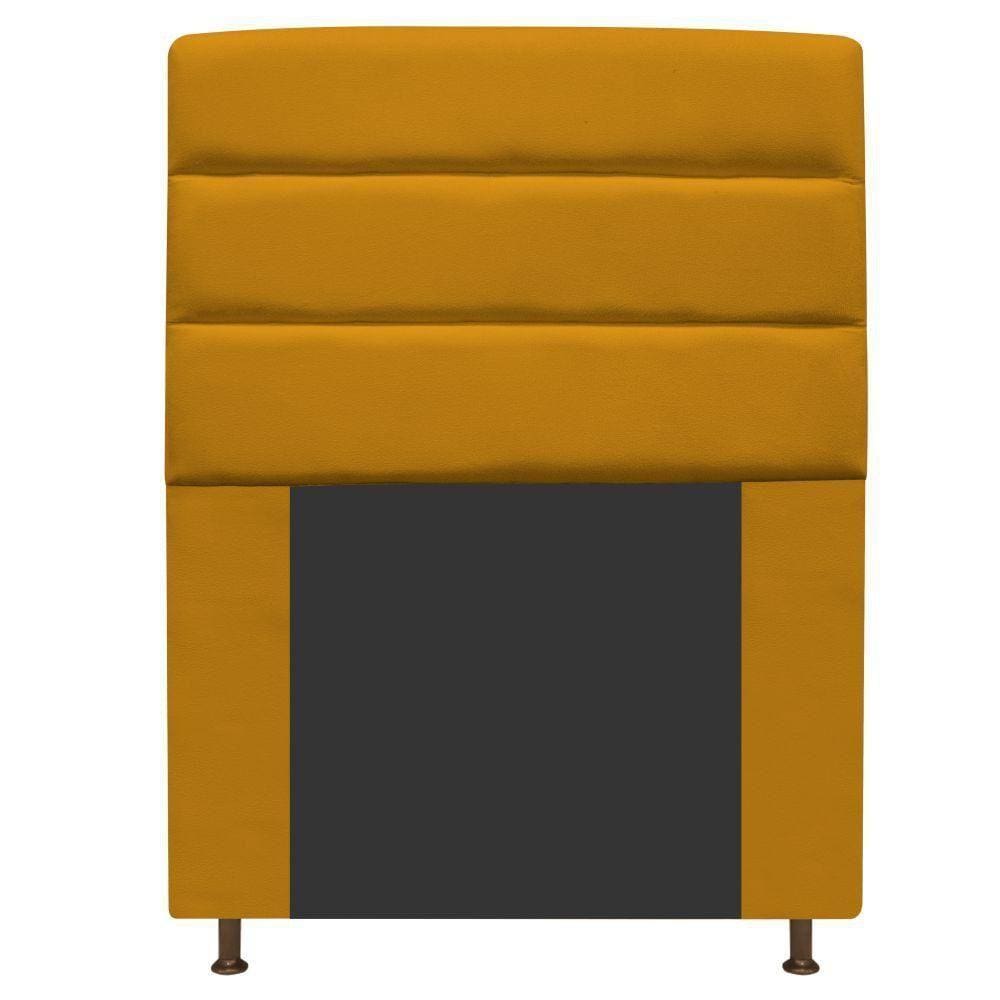 Cabeceira Estofada Turim 90cm Solteiro Mostarda Adj Decor