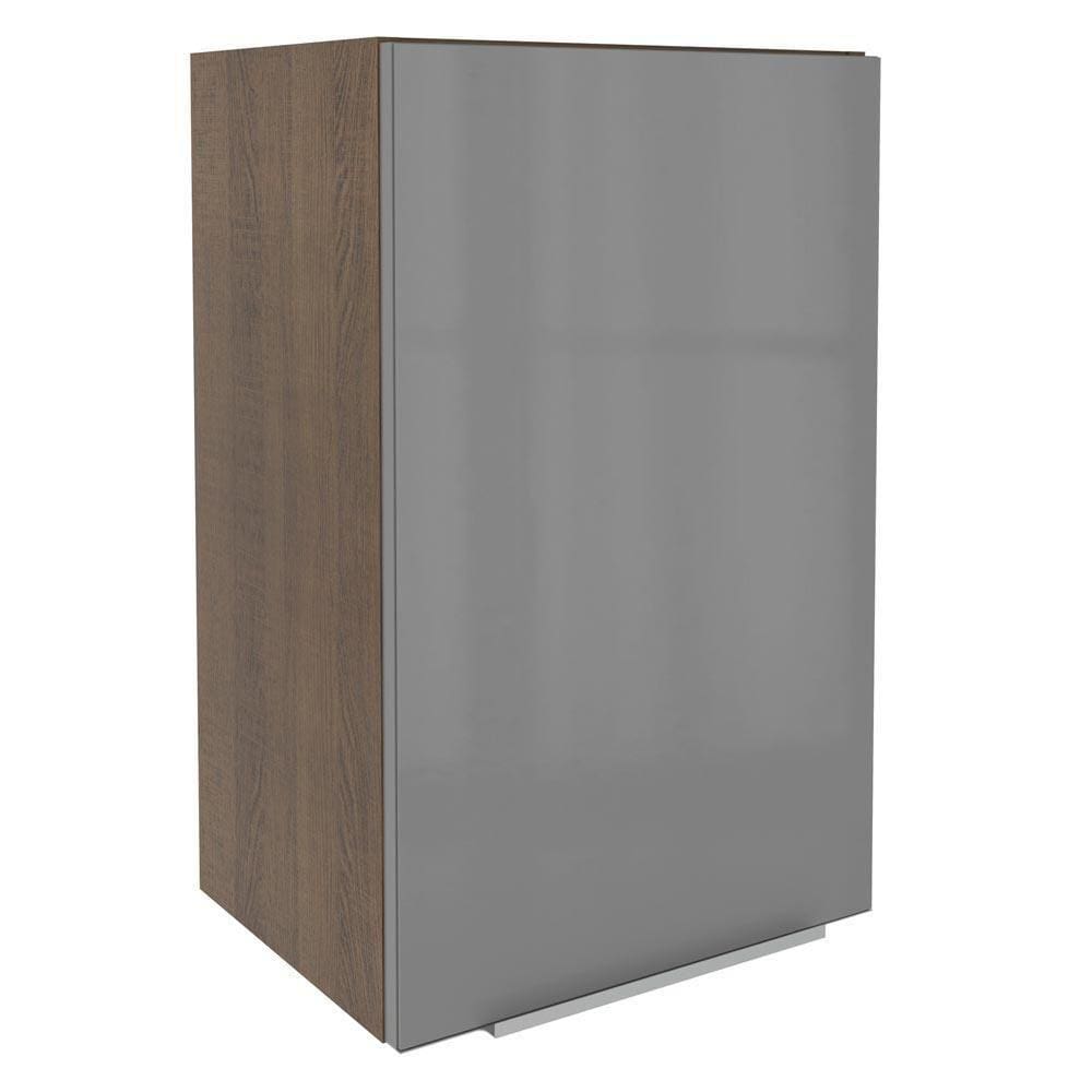 Armário Aéreo Madesa Lux 40 Cm 1 Porta Rustic/cinza