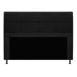 Cabeceira Munique 195cm King Size Corano Preto Adj Decor