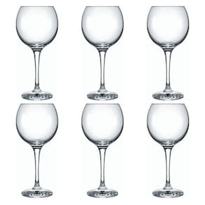Jogo Taça de Vinho Tinto Vidro Nadir 400ml - Kit 6 Unidades