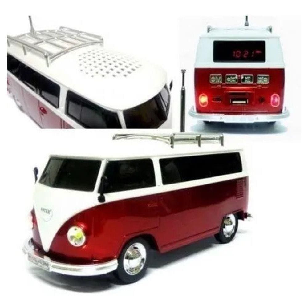 Kombi Radio Caixa Som Bluetooth Mp3 Micro SD USB Combi