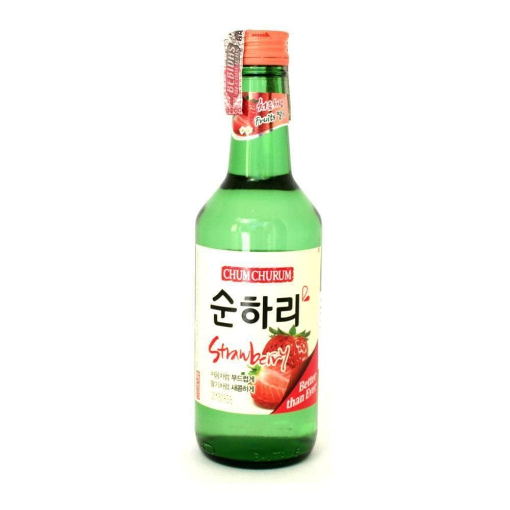 Bebida Coreana Soju Chum Churum Sabor Morango 360Ml Lotte