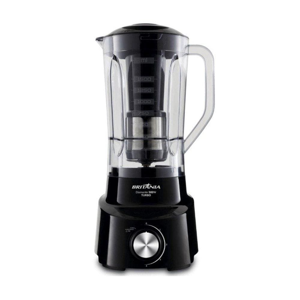 Liquidificador Diamante Turbo Britânia 900W Preto