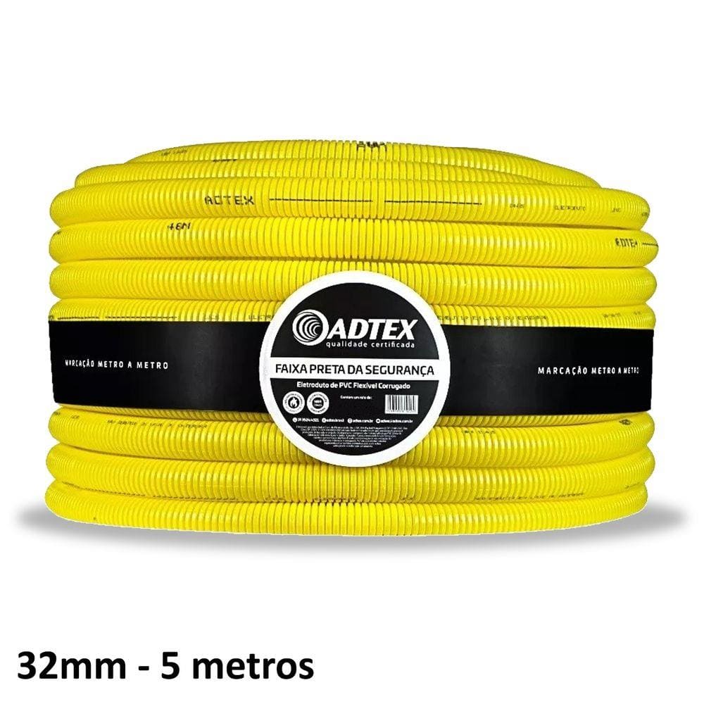 Conduite Adtex 32mm 1 Pol Antichama 5m Corrugado Eletroduto