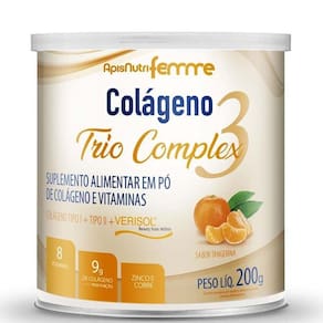 Colágeno Trio Complex 200G Apisnutri Sabor Tangerina