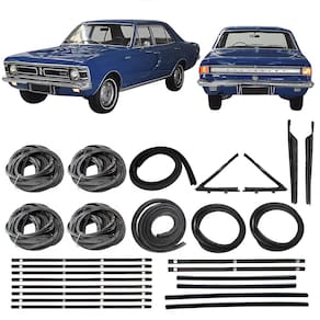 Kit Borracha Porta Canaleta Parabrisa Opala 4 Portas 68 A 77