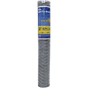 Tela Coleira Branca para Galinheiro 2 x 23 x 1,80m 50m