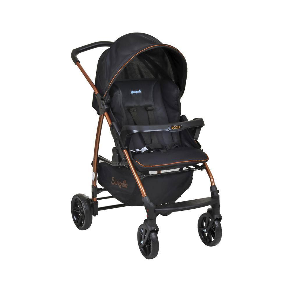 Carrinho de Bebê Ecco Preto Cobre 0 a 15kg - Burigotto