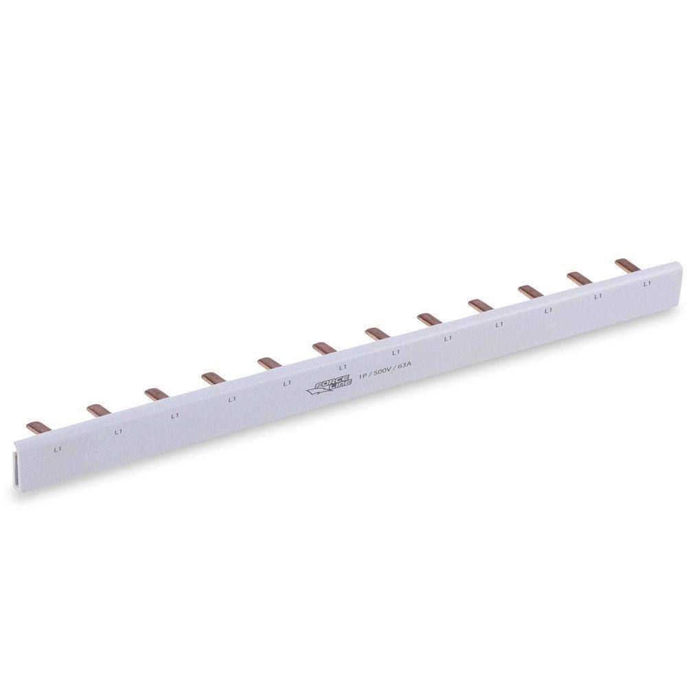 Barramento Monofásico 63A 16 Polos 285mm Force Line