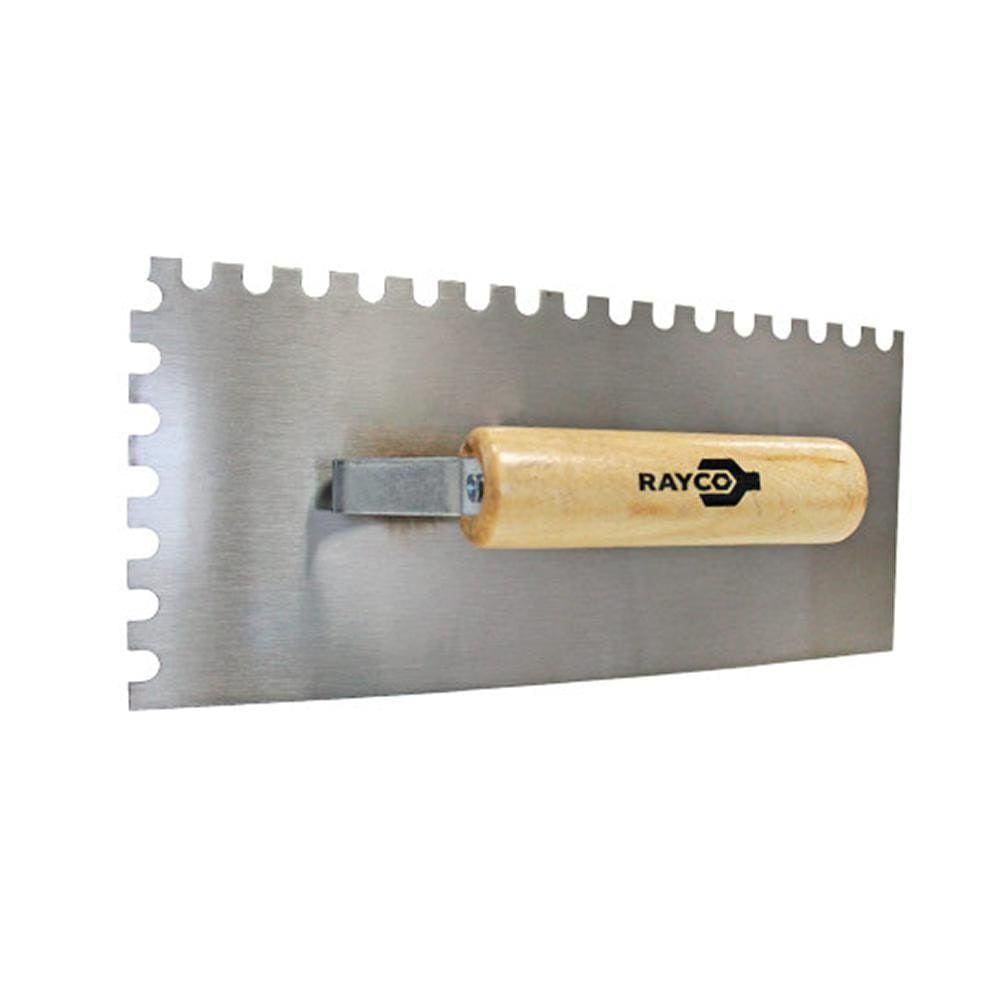 Desempenadeira De Aço Retangular Dentada 27X12Cm 12333 Rayco