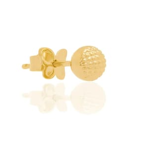 Rommanel Brinco De Bolinha Pequeno Banhado A Ouro 18k 525365