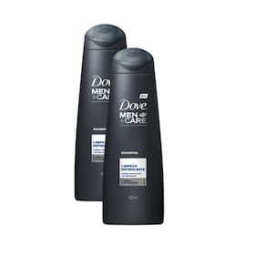 Kit 2 Shampoos Dove Men+Care Limpeza Refrescante 400ml