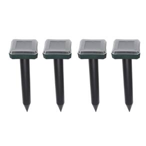 Repelente Solar Ultrassonico Pestes Cobras 4 unidades Ratos Roedores Jardim Externo
