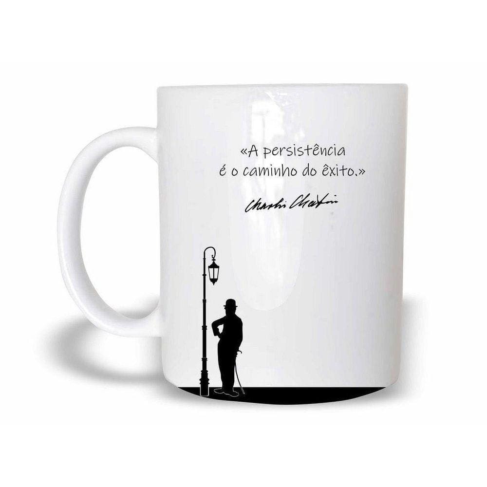 Caneca Frases Charlie Chaplin 1 Polímero 325Ml
