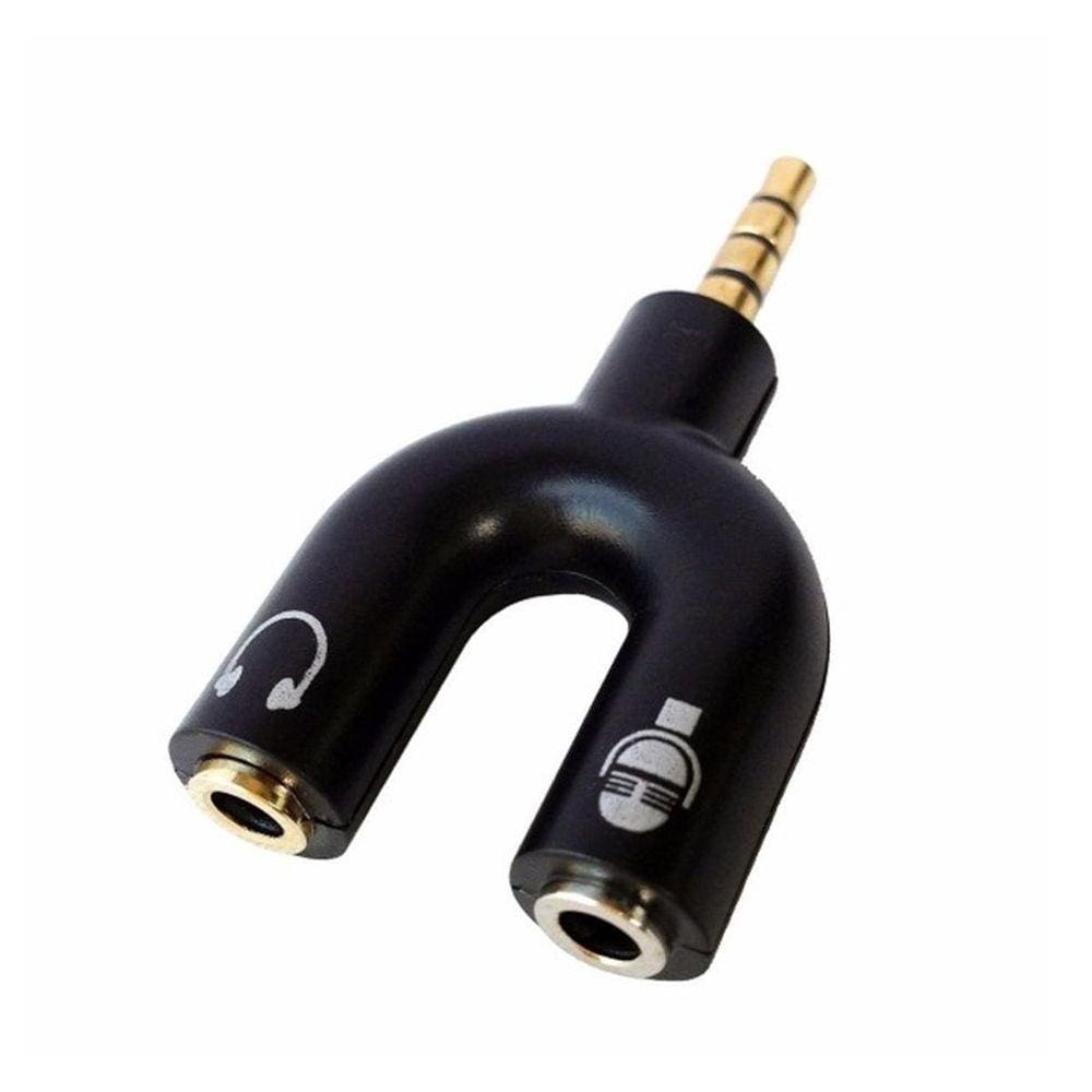 Adaptador De Áudio P3 Fone Microfone