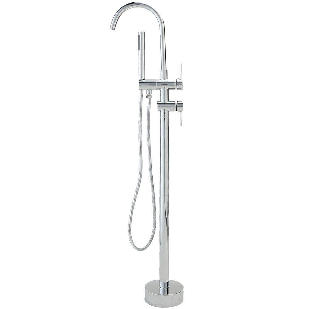 Misturador Para Banheira Monocomando De Piso Uraim Pingoo.casa - Cromado