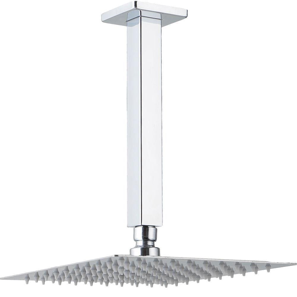 Kit Chuveiro Teto Inox 304 Slim 30cm E Braço 25cm Mundaú - Cromado