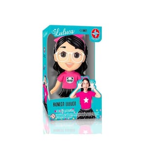 Boneca Luluca 20Cm Em Vinil Com Roupinha Fashion E Decorada
