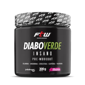 Pré Treino Diabo Verde Insano 300g Energético Ftw Workout