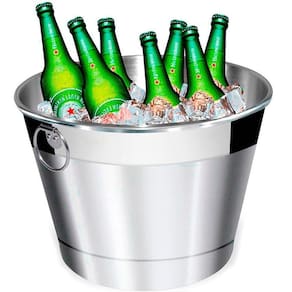 Balde De Gelo E Cerveja – Alumínio Lixado – 6 L