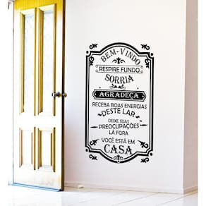 Adesivo Decorativo De Parede Seja Bem Vindo Sorria Lindo