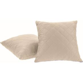Capa de almofada decorativa 45cm X 45cm com ziper kaki