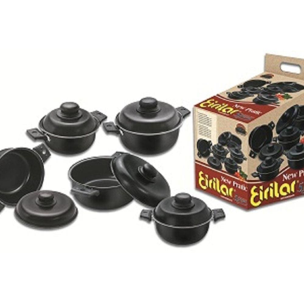 Jogo De Panelas New Pratic Eiriflon 5 Peças - Eirilar