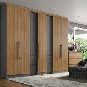Guarda Roupa Casal 7 Portas 8 Gavetas Absolut Plus THB Móveis