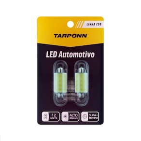 Lampada Led Tarponn Torpedo Sj-cob-12c - 39mm (par)