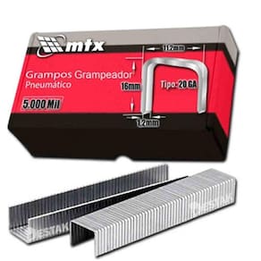 Grampo Para Grampeador Pneumático 16Mm 5000 Unid 576609 Mtx