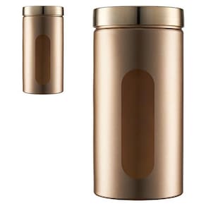Kit 2 Porta Mantimento Metalizado Dourado 1950Ml 1450Ml