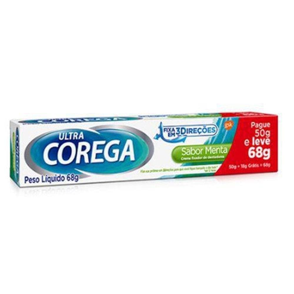 Fixador Corega Ultra Creme Menta 68G