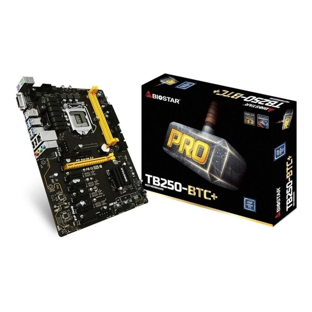 Placa Mae Intel 1151 TB250 BTC+ Ddr4 Hdmi TB250BTC+ BIOSTAR