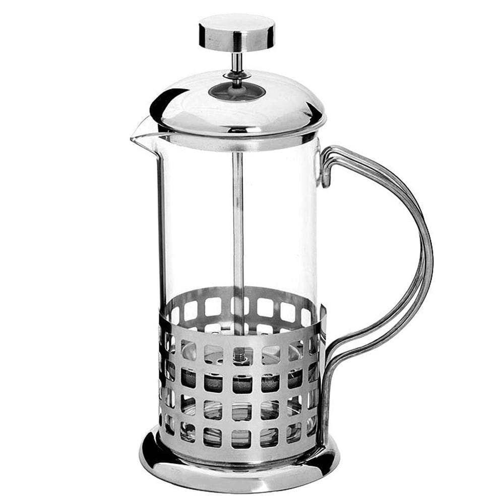 Cafeteira Francesa French Press Inox E Vidro 350 Ml Casa Cha