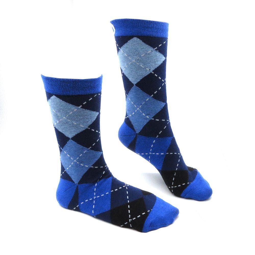 Meias Divertidas Slotix Diamantes Azul