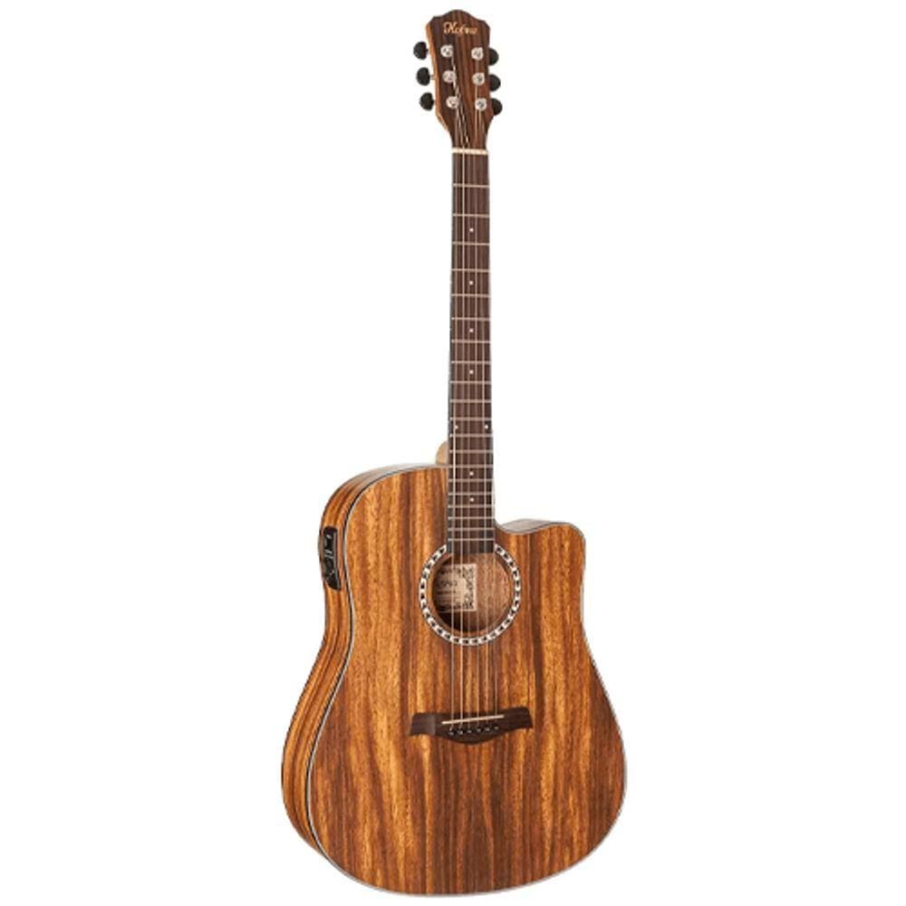 Violao Eletroacustico Aco Dreadnought Hofma HMF280 STNT Natural