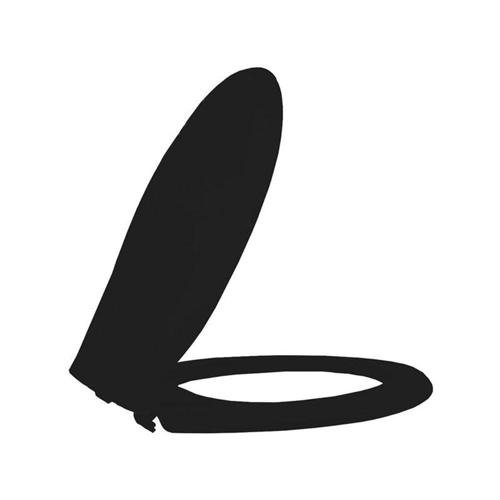 Assento Sanitário Termofixo Oval Luxo Preto