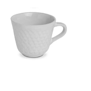 Jogo De Xicara Cafe Porcelana Conica Branca 6 Peças 60ml