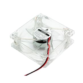 Cooler Fan 80X80X25Mm Chipsce Transparente Com Led Branco