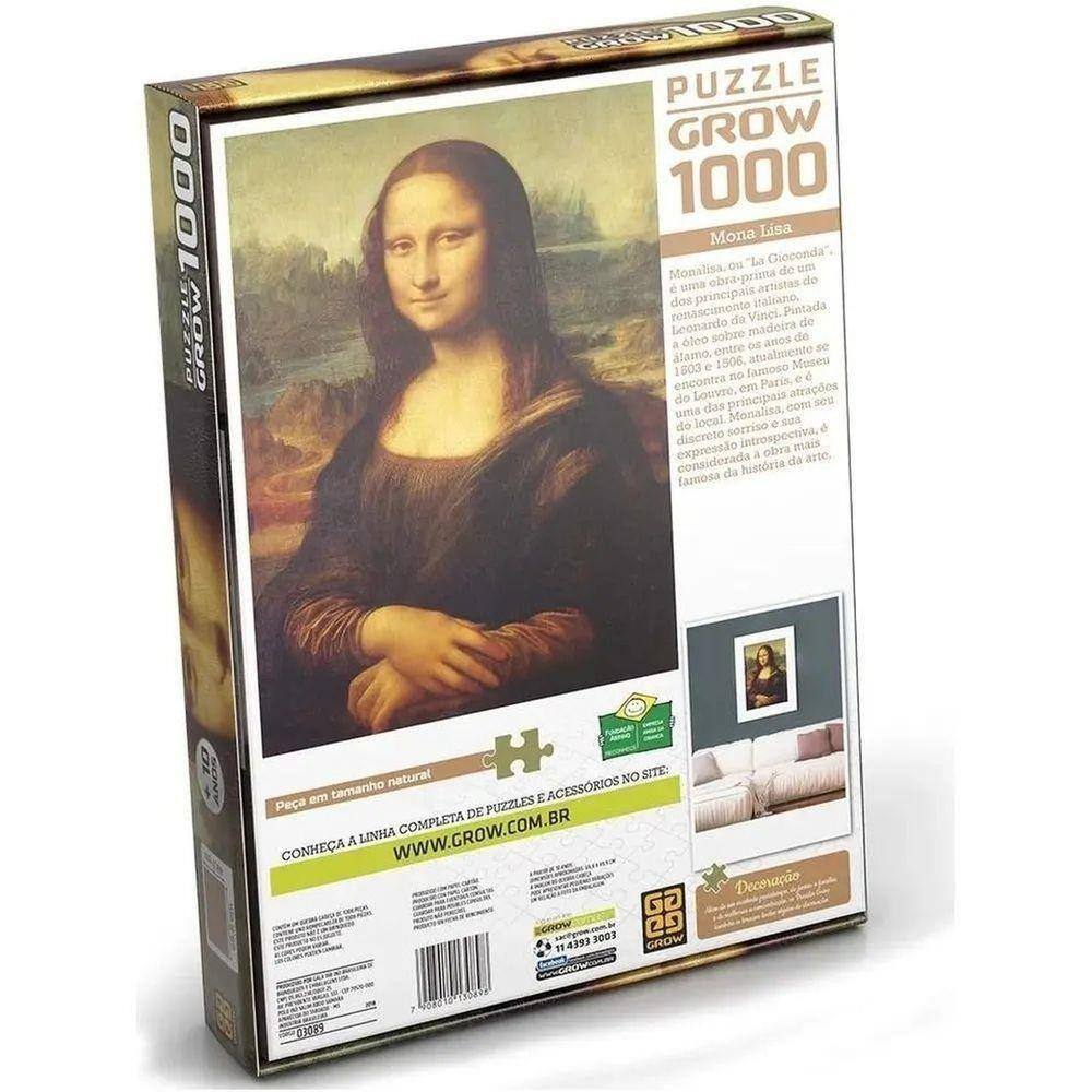 Quebra Cabeça Mona Lisa 1000 Peças | Ponto