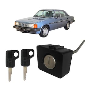 Cilindro Miolo Botao Porta Chave Opala Caravan 85 A 92 Preto