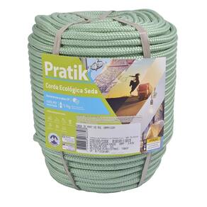 Corda Pratik Trançada Pet Verde Rolo 10mm x 155m